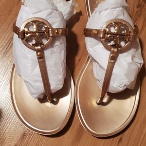 BRAND NEW TORY BURCH ROSE GOLD MINI MILLER JELLIES